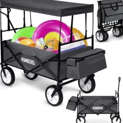 Humberg Hopfällbar transportvagn 80l HM-514