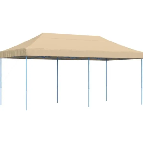 Discount Hopfällbart partytält - Slitstark och lätt att sätta upp | Färg: Beige | Storlek: 580x292x315 cm Tält & Lusthus