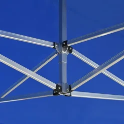 New Hopfällbart partytält i aluminium - Elegant solsäkert skydd | Storlek: 4,5x3 m | Färg: Blå Tält & Lusthus
