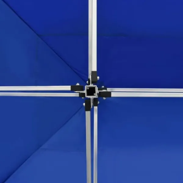 New Hopfällbart partytält i aluminium - Elegant solsäkert skydd | Storlek: 4,5x3 m | Färg: Blå Tält & Lusthus