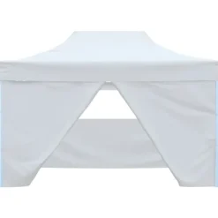 Outlet Hopfällbart partytält med 4 väggar 3x4,5 m vit - Partytält - Festtält - Home & Living Tält & Lusthus