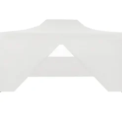 vidaXL Hopfällbart partytält med 4 sidoväggar 280x410x315 cm stål vit