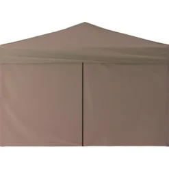 Best Hopfällbart partytält med sidoväggar taupe 3x3 m Tält & Lusthus