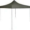 Best Hopfällbart partytält 2x2 m - UV- och vattenresistent | Färg: Antracit | Storlek: 2x2 m Tält & Lusthus