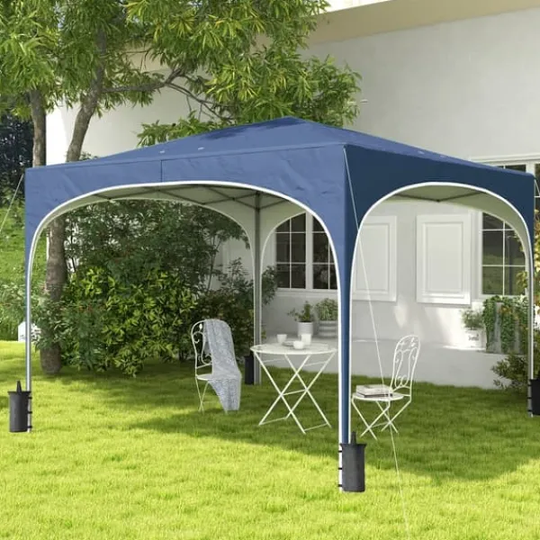 Discount Hopfällbart partytält, 295x295x255 cm, blå Tält & Lusthus