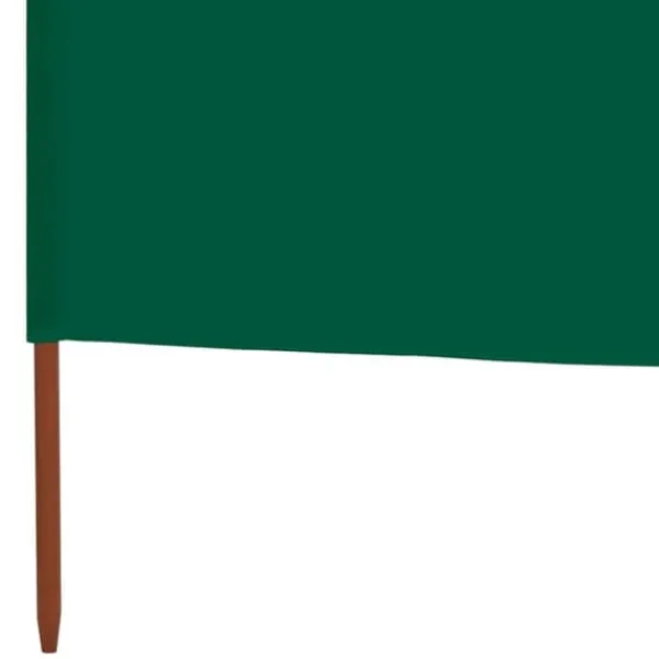 Hopfällbart vindskydd med 6 paneler - Hållbart non-woven tyg | Färg: Grön | Storlek: 800x120 cm