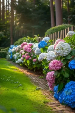Clearance Hortensia - Set om 6 - Hydrangea macrophylla - Höjd 25-40cm - ⌀9cm Blommor