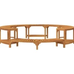 Hot Tub Omgivning av Massivt Akaciaträ | Diameter: Ø275 cm | Färg: Brun