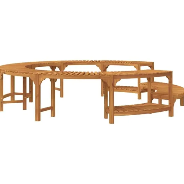 Hot Tub Omgivning av Massivt Akaciaträ | Diameter: Ø275 cm | Färg: Brun