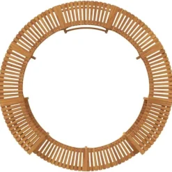 Hot Tub Omgivning av Massivt Akaciaträ | Diameter: Ø275 cm | Färg: Brun