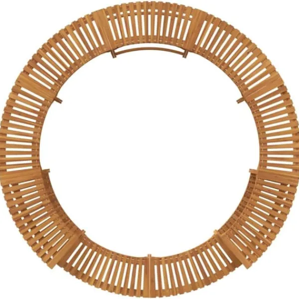 Hot Tub Omgivning av Massivt Akaciaträ | Diameter: Ø275 cm | Färg: Brun