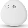 Housegard Pebble brandvarnare inkl. batteri |Optisk standard varnare i unik design av Lars Wettre | Testfunktion | Vit |EN 14604 certifierad