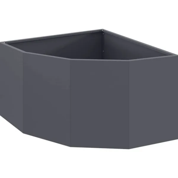 vidaXL Hörnställning Antracit 60 x 60 x 35 cm Stål