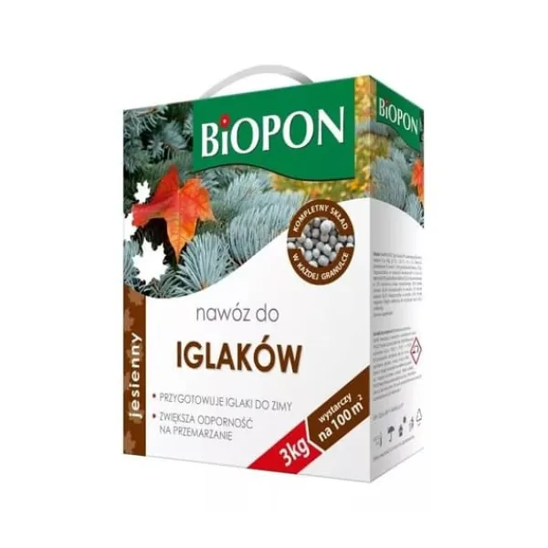 HÖSTGÖDNING FÖR BARRTRÄD GRANULAT PAPP MED HANDTAG 3 KG - BR BIO-1081