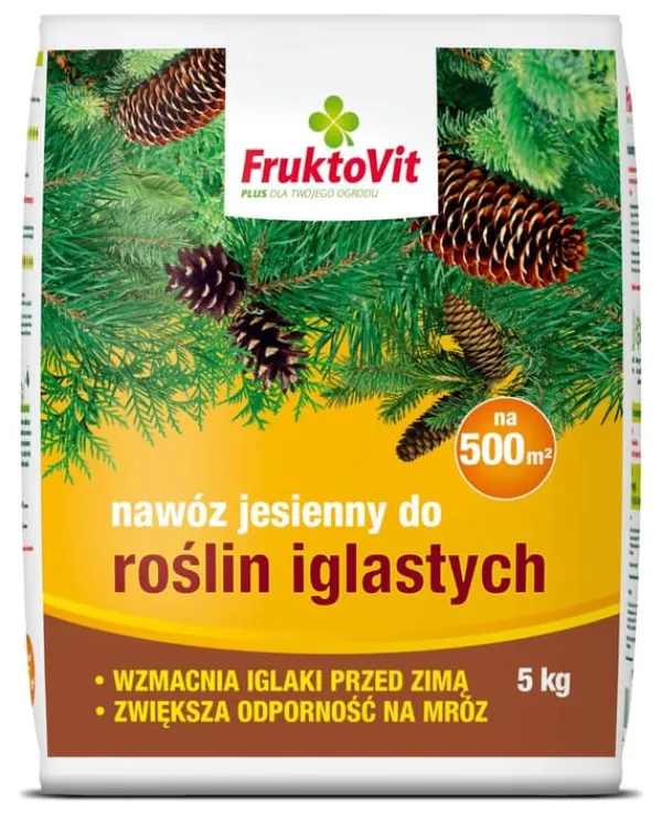 Outlet Höstgödsel för barrväxter Fruktovit PLUS Höstbarrväxter 10kg Inco Gödningsmedel