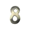 Hus nummer 8 Matt Nickel 10cm Osynlig Fixering
