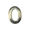 Sale Husnummer 0 Matt Nickel 10cm Osynlig Fixering Adresskyltar & Husnummer