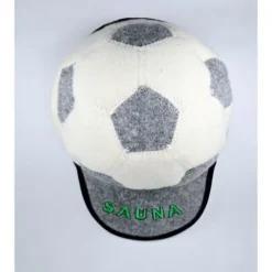 New Huvudbonad för bastu i 100 % ull, filthattar av ekologisk ull i form av en fotboll, tjocklek 6 mm Bastu