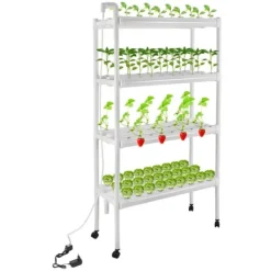 Sale Hydroponisk odlingssats - Hydroponiskt odlingssystem - Med odlingskorgar - För hem, trädgård, kontor Kit För Växt- & Örtplantering