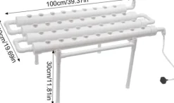 Sale Hydroponiska förökningssystem, 4 rör, 36 planteringsplatser Kit För Växt- & Örtplantering
