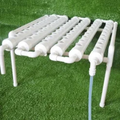 Hot Hydroponiskt odlingskit - 1-lagersystem - 54 hål - PVC-U - Håldiameter 3,2 cm - 4/6 rör - Lila Kit För Växt- & Örtplantering