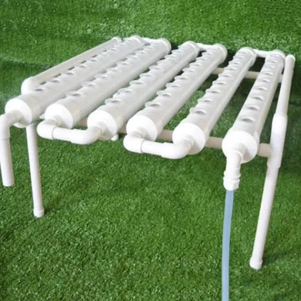 Hot Hydroponiskt odlingskit - 1-lagersystem - 54 hål - PVC-U - Håldiameter 3,2 cm - 4/6 rör - Lila Kit För Växt- & Örtplantering