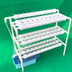 Discount Hydroponiskt odlingskit - 3-lagers system - 90 odlingsplatser - Såbricka med lock - Röd Kit För Växt- & Örtplantering