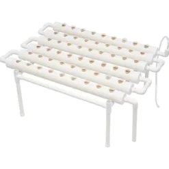 Sale Hydroponiskt odlingskit, 54 växtplatser, 1 lager, PVC-U-material,VIT Kit För Växt- & Örtplantering