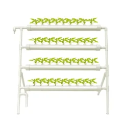 Hydroponiskt odlingskit, 36 platser, automatiskt vattensystem,VIT