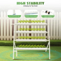 Outlet Hydroponiskt odlingskit - Rörsystem i PVC - Med 36 Odlingsplatser - Diameter 32 mm - Storlek 95×45×100 cm - Spänning 220 V/50 Hz - Utan Reservoar Kit För Växt- & Örtplantering