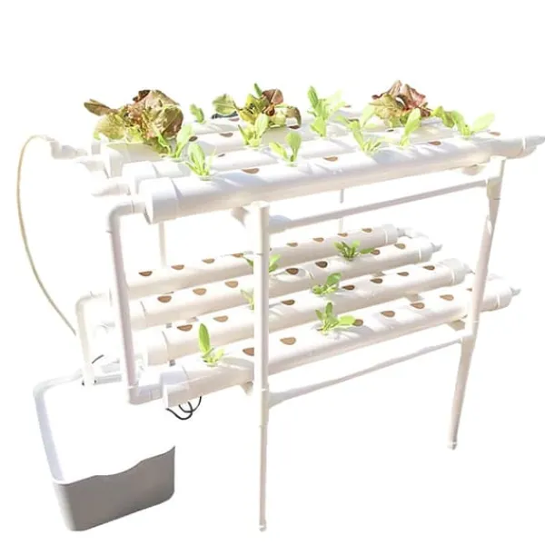 Hydroponiskt odlingskit, lagerdesign, automatiskt bevattningssystem,72 Hål Kit För Växt- & Örtplantering