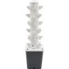Discount Hydroponiskt odlingssystem - Vertikalt tornkit - 6 våningar - 30 planteringshål - Med vattenpump - Vattennivåmätare - Vit/Grå Kit För Växt- & Örtplantering