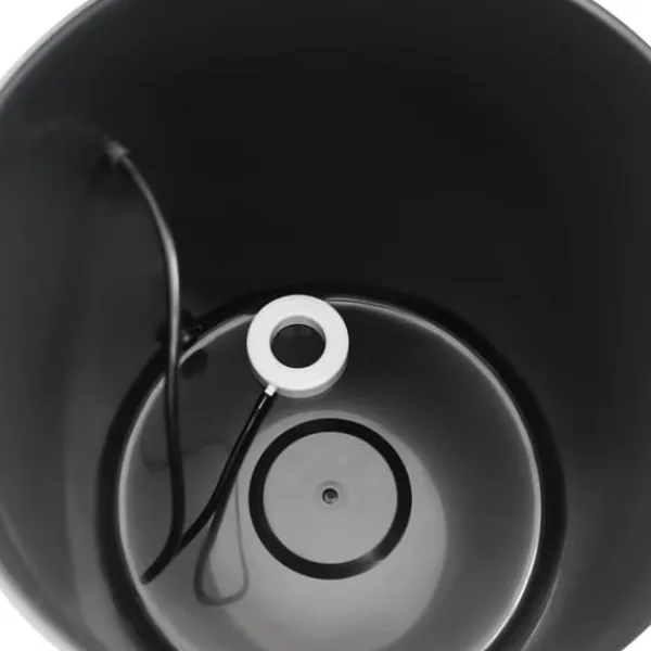 Hydroponiskt odlingssystem - kit - 7 delar - 20 l odlingshinkar - jordlös odling - med luftpump - svart