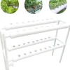 Online Hydroponiskt odlingssystem - Inomhus odlingskit - 36 odlingsplatser - 2 nivåer - För örter och grönsaker - Vit Kit För Växt- & Örtplantering