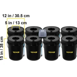 Best Hydroponiskt system, effektiv luftpump, komplett odlingskit,Direkt 8Pcs Kit För Växt- & Örtplantering