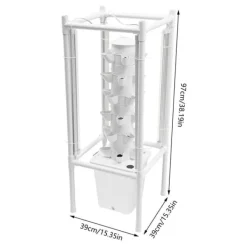 Discount Hydroponiskt tornsystem, LED-växtlampor, inomhus vertikal trädgård,VIT Krukväxter Inomhus