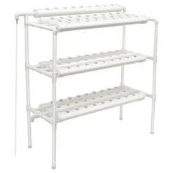 Hydroponiskt växtsystem, 90 växtplatser, hållbar PVC-konstruktion,VIT