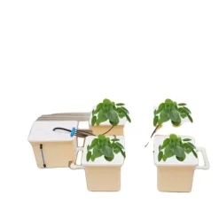 Online Hydroponiskt växtsystem, 5-bucket setup, kompletta tillbehör inkluderade,VIT Kit För Växt- & Örtplantering