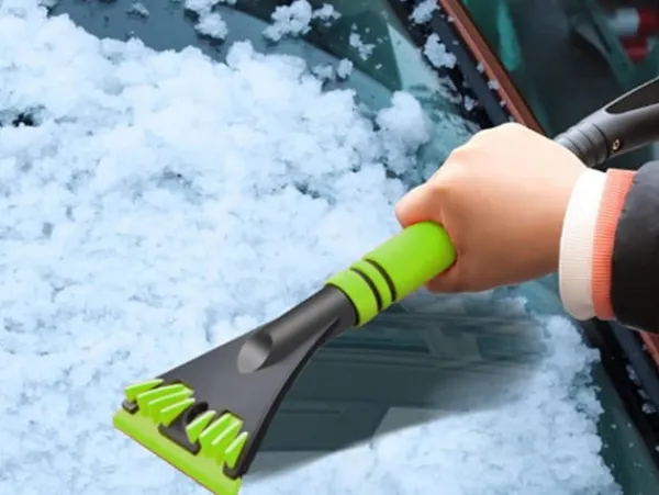 2-i-1 Isskrapa / Bilskrapa med snöborste - 59cm