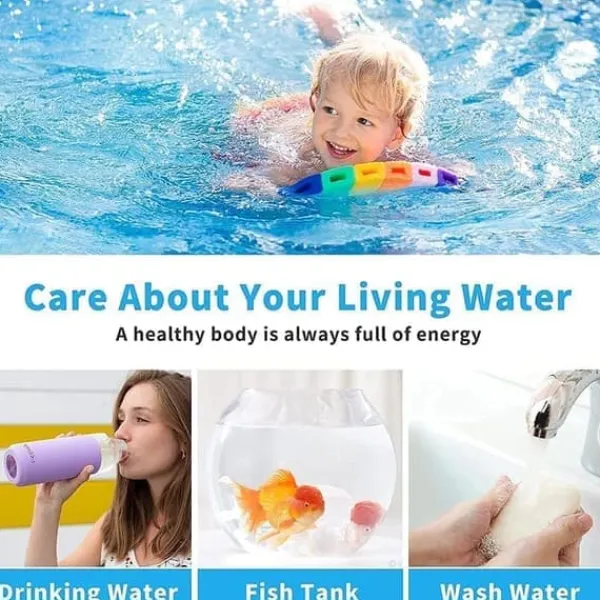 6-i-1 Pool- och Spa-teststickor , Vattentestare 50-pack - pH, Klor, Alkalinitet, Cyanursyra, Hårdhet