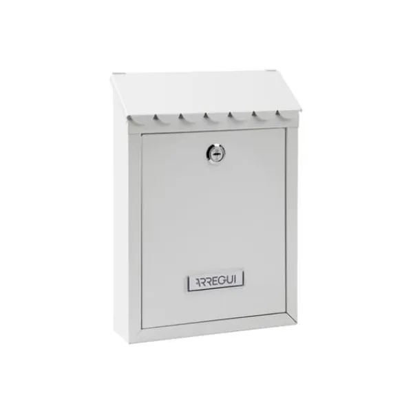 Sale Individuell Utomhus Brevlåda, Liten, Civic, Stål, Vit, 21,6 X 8 X 30 Cm Postlådor & Brevlådor