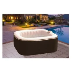 Best Inflatable Spa Sunspa Fyrkantig Svart 4 personer (155 x 155 x 65 cm) Spa & Utomhusbad