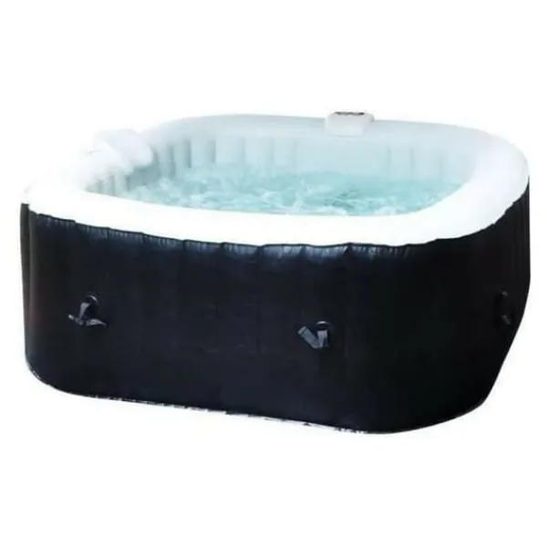 Best Inflatable Spa Sunspa Fyrkantig Svart 4 personer (155 x 155 x 65 cm) Spa & Utomhusbad