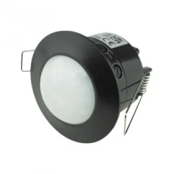 Infälld rörelsesensor, svart, 360 grader, PIR, CP-9C EC20337 ECO