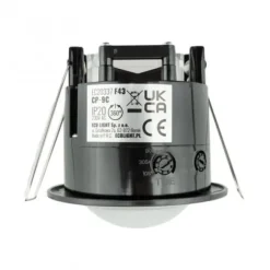 Infälld rörelsesensor, svart, 360 grader, PIR, CP-9C EC20337 ECO