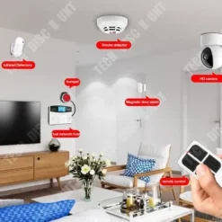 Infraröd Larm - TD® - Wifi + GSM - 120 dB - Dubbel Nätverk - Autonomi 20h