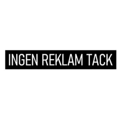 Discount INGEN REKLAM TACK -dekal till postlådan. Svart med vit text Postlådor & Brevlådor