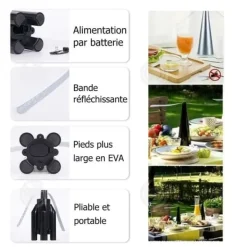INN Anti flugfläkt 7,3 x 26,5 cm bladavvisande med flexibla blad för att hålla flugor borta flugavvisande för