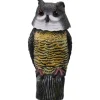 Sale INN Fake Owl 17x17x38cm med självlysande ögon Owl Decoy Realistisk simulering av fågelskrämmremedel för att skrämma duvor och fåglar För Fåglar & Småvilt