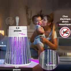 INN Lampa Antimosquito Autonomi på 6 till 8 timmar Bionisk komplett värmefångarsystem Skydd mot elektriska stötar